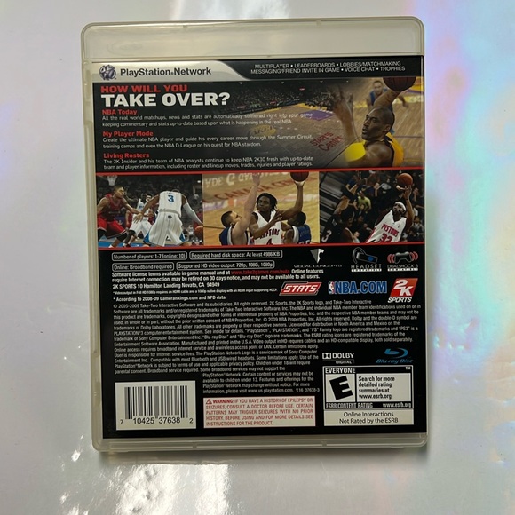 2k sports NBA 2k10 ps3 game - Picture 3 of 5